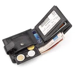 Чоловічий шкіряний гаманець (ST103) ST Leather 11,5х9,5х2,5 см acs0015193 - мініатюра 5
