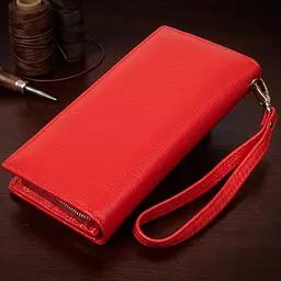 Універсальний жіночий гаманець-клатч ST Leather 19372 червоний - мініатюра 4