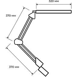 Світильник настільний Eurolamp LED на струбцині 10W 2800-6500K білий (LED-TLS-10W(white) - мініатюра 3