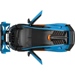 Машинка Rastar Lamborghini Huracan STO 1:14. Блакитний - мініатюра 8