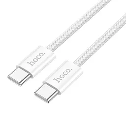 Дата кабель Hoco X104 Source 60W Type-C to Type-C (2m) White - мініатюра 3