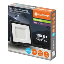LEDVANCE Прожектор ECO 100Вт 10000Лм 6500K чорний - мініатюра 2