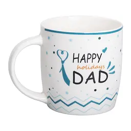 Чашка порцелянова HAPPY HOLIDAYS DAD 450 мл для тата Liling Rongxiang Ceramic RX-N240278HD - мініатюра 11