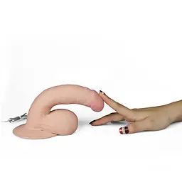 Вібратор Lovetoy The Ultra Soft Dude 7.5" 18 см тілесний - мініатюра 5