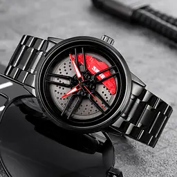 Чоловічий наручний годинник 1990A Black-Red Skmei acs0030425 - мініатюра 4