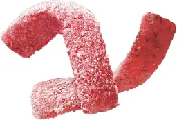 Жувальні цукерки Bourbon Fettuccine Gummy Crushed Strawberry Flavor зі смаком полуниці 50 г - мініатюра 2