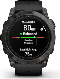 Смарт-годинник Garmin Epix Pro [Gen 2] Sapphire Edition 47mm Carbon Gray DLC Titanium with Black Band [010-02803-10] [86532] - мініатюра 6