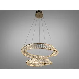 Люстра Linisoln 6105-60*40 FG метал, кришталь LED 70Вт 15-17 кв. м висота 100-50 см ширина 60*40 см