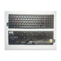 Клавіатура ноутбука Dell Inspiron Gaming 15-7566/7577 чорна, без рамки / з підсв. US (A43465)