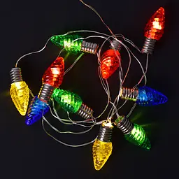 Гірлянда світлодіодна Yes! Fun Шишки 10 LED на мідному дроті та батарейках тепло-біла 1.65 м (801209) - мініатюра 4