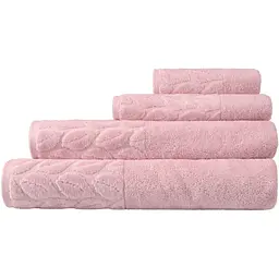 Рушник махровий Soho Leaves 30х50 см Pink (30*50 Leaves Pink) - мініатюра 3