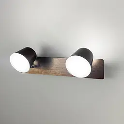 Коричневе LED бра Line F із двома регулюючими точками світла 32х14 см Арт. 8358/2 BCoffee