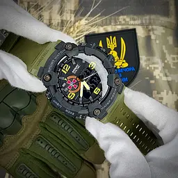 Наручний годинник чоловічий 002AGSU ЗСУ Зелені + Коробка Patriot acs0031075 - мініатюра 5