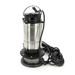 Занурювальний насос 750W 220V до 3 м³/год підйом до 20 м 25 мм нержавіюча сталь 400х230х230 мм 6,8 кг. + перехідник - мініатюра 3