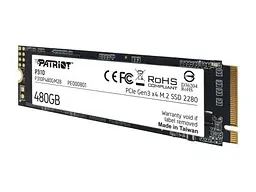 Твердотільний накопичувач SSD 480Gb, P310, PCI-E 3.0 x4, M.2 2280, 3D TLC, 1700/1500 МБ/с Patriot teh0019769 - мініатюра 4