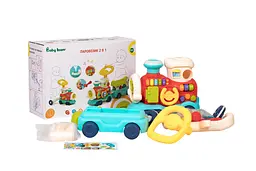 Дитячий музичний паровозик Baby Team 2 в 1 (8910) - мініатюра 4