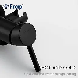 Набір гігієнічного душа прихованого монтажу Frap F7505-6, чорний, Чорний матовий - мініатюра 5