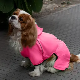 Комбінезон-дощовик для собак Barksi Textile розмір S рожевий - мініатюра 5