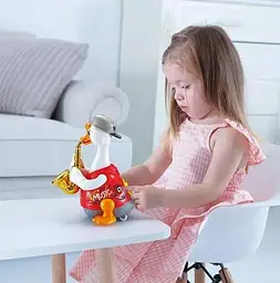 Гусак саксофоніст Hola Toys 6111-red Музична іграшка Червоний - мініатюра 6