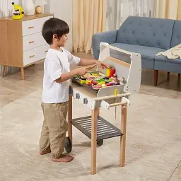 Ігровий набір Viga Toys Дитячий гриль Барбекю з продуктами (44656) - мініатюра 6