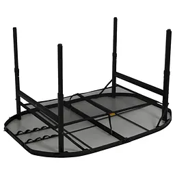 Складний стіл Bo-Camp Northgate Oval 120x80 cm Black/Grey (1404187), Сірий - мініатюра 2