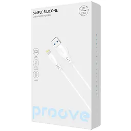Кабель Proove Simple Silicone USB to Lightning 2.4A (2m) white (CCSS12001122) - мініатюра 2