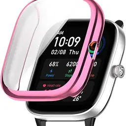 Чохол-накладка DK Silicone Face Case для Xiaomi Amazfit GTS 4 (pink rose)