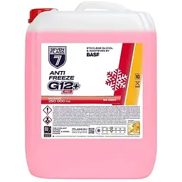 Антифриз 7FLAGS Super G12+ червоний ПЕ 10,4кг (7350118360484)