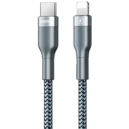 Кабель Remax Sury 2 Type-C to Lightning PD 1 м Серый (RC -009-s) - мініатюра 1