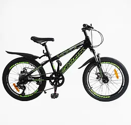 Велосипед спортивний 20'' CR-20440 «CRANK» Corso сталева рама, обладнання LTWOO-A2, 7 швидкостей, зібраний на 75% (6800067204403)