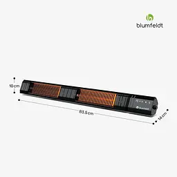 Інфрачервоний обігрівач Blumfeldt Gold Bar 3000Вт (10046347) - мініатюра 6