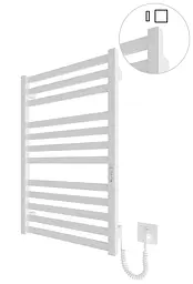 Електрична рушникосушарка HF Oxford 770x530 white matte 6.1.0201.06.WM, Білий матовий, універсальне (коннектор), Електронний
