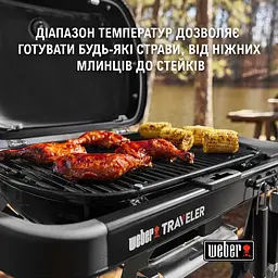 Гриль газовий Weber Traveler Compact Portable чорний (1500527) - мініатюра 10