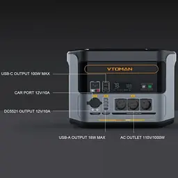 Зарядна станція Vtoman PB-85 1000W 828Wh (FlashSpeed 1000) - мініатюра 7