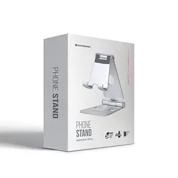 Підставка-тримач для мобільного телефону, смартфона, ARH212, Silver, настільна універсальна, складана, регулювання кута нахилу, алюмінієва ArmorStandart (ARM77752) - мініатюра 2