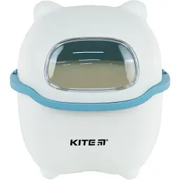 Настільний контейнер для сміття Kite біло-блакитний (K24-009-6)