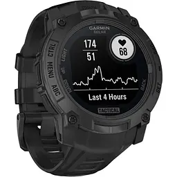 Смарт-годинник Garmin Instinct 3 Solar 50mm Tactical Edition Black with Black Band (010-02935-50) [135951] - мініатюра 3