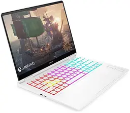 Ноутбук HP 14 OMEN Gaming 14-fb0022ua 14"2.8K OLED,400n/Ultra7-155H(4.8)/16Gb/SSD1Tb/GF RTX 4050,6GB /Підсв/DOS/White (A49ZSEA) - мініатюра 3