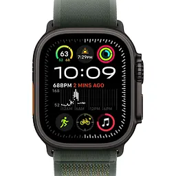 Смарт-годинник Apple Watch Ultra 2 49mm Black Titanium Case with Green Trail Loop S/M (MYTJ3+MYQ33) [114886] - мініатюра 2