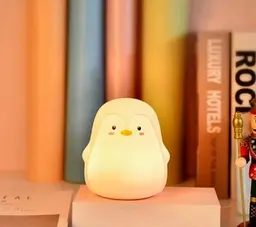 Дитячий силіконовий нічник Penguin LJC-129 пінгвін світильник акумуляторна іграшка для сну - мініатюра 2