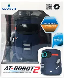 Розумний робот AT-Robot з сенсорним керуванням та навчальними картками, українська мова, темно-фіолетовий (AT002-02-UKR) - мініатюра 7