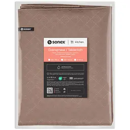 Скатертина водонепроникна Sonex Sienna 120х150 см бежева (SO102569)