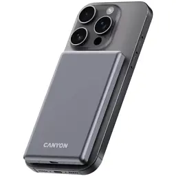 Батарея універсальна Canyon 5000mAh OnPower 505 slim Magsafe PD/20W Dark Grey (CNS-CPB505DG) - мініатюра 6