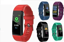 Смарт-часы Bluetooth 4.0 с цветным дисплеем, шагомером, пульсометром и музыкой (в ассортименте) C77506