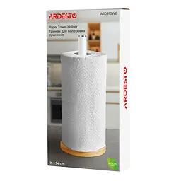 Тримач для паперових рушників Ardesto Midori AR-0913-WB 15х34 см білий - мініатюра 5