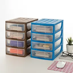 Модульний комод  Hobby Box 4, 17x25x27h висувні ящики, синій - мініатюра 2