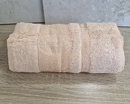 Турецький бамбуковий махровий рушник Zeron 50х90 Bamboo Peach - мініатюра 2