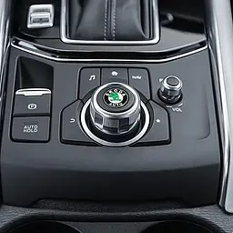 Наклейка з логотипом Skoda №2 для автоключів d=15 мм Пластикова об'ємна (Завод) - мініатюра 5