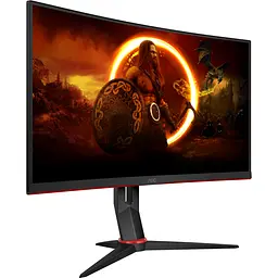 Монітор AOC TFT 27`C27G2Z3/BK, VA, 280Гц, 0,5ms, вигнутий, HDMIx2, DP, HAS, чорний з червоним - мініатюра 2