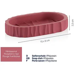 Мильниця Kela Merida 15х9х2.5 см малиново-червона (23768) - мініатюра 4